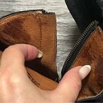 Frye Madeline Short Black Suede Leather Southwestern Heeled Ankle Bootie, sz 9 Photo 5