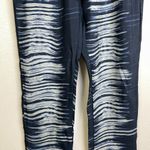 Johnny Was Pete Greta Pants Small Blue Elastic Waist Drawstring Lounge Cupro Photo 6