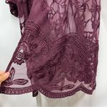 Catherines 3x Stunning Open Front Lace Dressy Cardigan Plus Size kimono Purple Photo 1