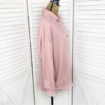 7th Ray ‎ Cable Knit Button Front Shirt Jacket Shacket Pink Small Photo 4