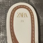 ZARA White and Brown Minimalist Sandals - New Photo 2