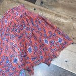 Rebecca Taylor  dress patchwork tiered raw hem off the shoulder lined‎ 0 silk Photo 5