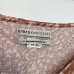 Urban Outfitters UO Old Soul Smocked Top Mauve Pink ish Leopard Cheetah Crop Top Photo 6