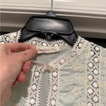 Christian Dior Vintage Blue Green Satin Lace Dress Photo 1