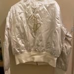 Baby Phat Vintage Cream Bomber Jacket Y2K Women’s Zip Pockets XXL New with Tags Photo 6