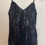 Lulus - Forever Your Girl Black Sequin Faux-Wrap Bodycon Maxi Dress Formal Prom Photo 3