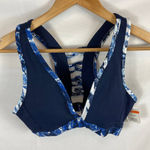 Splendid NWT Studio Academy Navy & Snake Contrast Ombre Sports Bra blue Photo 2