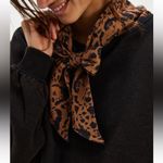 Free People #53 NWT Headscarf Hoodie in Cheetah Combo Photo 1
