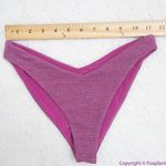Beach Riot NEW‎  Vanessa sparkly glitter bottoms beetroot purple, XS Photo 2