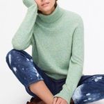 J.Crew green wool turtleneck sweater Photo 1