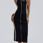 Jaded London  Zip Through Maxi Dress in Black Size 6 US NWT Photo 0