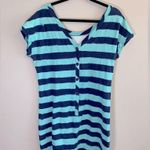 Lilly Pulitzer  Anastasia Blue Striped Dress size L Photo 2