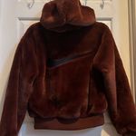 Nike NWT  embroidered fur jacket Photo 1