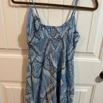 LA Hearts Pac Sun Blue Smocked Waist Fit and Flare Mini Dress Photo 5