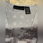 Attention Gray Polka Dot Plunge Tank Top Blouse Photo 9