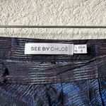 See By Chloe Silk Abstract Trouser Pants Photo 6