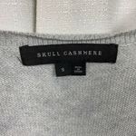 Skull Cashmere Gray Cashmere Blend Skull Print Sweater Sz.S Photo 4