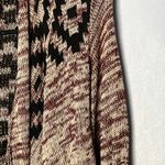 love on a hanger Sweater Aztec Fringe Cardigan L Photo 2