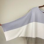 Lafayette 148  NY Cotton-Cashmere Blend Colorblock Oversized Sweater Size Medium Photo 4