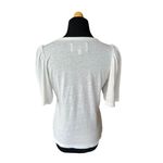 Brochu Walker  SIZE XS WHITE SHOULDER PUFF SHIRT Photo 4