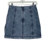 Free People Zip Jean Mini Skirt Size 6 Photo 1