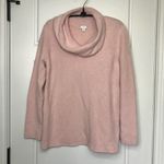 J.Jill Cowl Neck Sweater Women's Size Small Pink Cotton Wool Blend Long Sleeve Photo 1