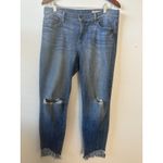 Pistola Distressed Shark Bite Raw Edge Hem Stretch Denim Skinny Jeans 30 Photo 1