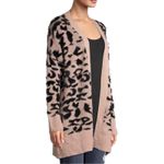 Dreamers  Leopard Print Open Cardigan Sweater Small/Medium Cozy Chic Photo 10