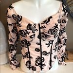 SheIn Sxy Curve Corset Style Bodysuit Nude/Black Floral Size 2XL NWT Photo 2