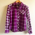 Marmot Flannel Shirt Womens Size S Purple Plaid Bridget Long Sleeve Top Athletic Photo 0