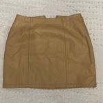 Forever 21 Tan Leather Skirt Photo 0