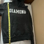 Diamond Supply Co. Drexel Faded Black Wash Spellout Logo Pullover Hoodie Size S Photo 6