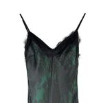 Topshop Lace Maxi Fishtail Slip Dress Green Print Size US 4 Photo 2