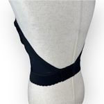 Vintage 1990's Y2K Black Lacey Goth Strapless Bustier Bra Low Back Underwire 34D Size M Photo 3