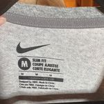 Nike  Slim Fit T-Shirt Gray Black Cursive Spellout Size Medium Photo 1