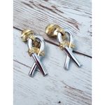 Vintage Sinigaglia Sonia & Co Clip On Earrings Italian Made Stamped 925 1289 VI Silver Photo 1