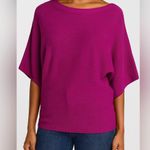 Eileen Fisher Merino Wool Boxy Oversize Top in Magenta Photo 8