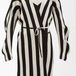 Bottega Veneta  Striped Linen-blend Wrap Dress size L Photo 1