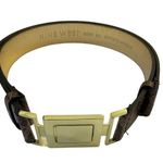 Nine West Synthetic Leather Belt Adjustable gold tone buckle size M/L Photo 0