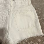 ZARA  High-Waisted Shorts White Denim Photo 3