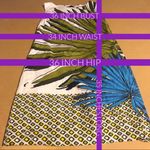 Piazza Sempione GREEN & BLUE "FINE FEATHERS" ITALIAN COTTON SHIFT DRESS (M) Photo 11