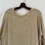 Urban Outfitters  Button Up Waffle Knit Long Sleeve Sweater Womens Small Beige Photo 8