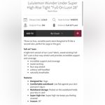 Lululemon  Wunder Under Super High Rise Tights Legging 28” Dark Olive Size 2 Photo 5