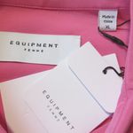 Equipment NWT Slim Signature in Azalea Pink Silk Button Down Shirt XL $250 Photo 3