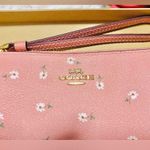 Coach NWOT  Wristlet Wallet Pink Gold With Floral Print MSRP $125 Photo 1