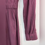 Maurice's  XS Smart Workwear Purple Mini Twisted Front Shirt Dress Photo 2