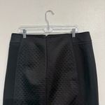 White House | Black Market Black Quilted Pencil Skirt Sz 12 Photo 8