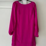 Cache Satin Split Bishop Sleeve Pink Dress Photo 0