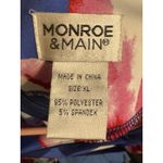 Monroe & Main Pink/Purple/Red Floral Print Knee Length Dress, Poly/Span, XL Pink Photo 4