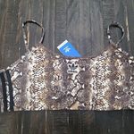 Adidas  Trefoil Snake Print Sports Bra Women's  Size XLarge Photo 0